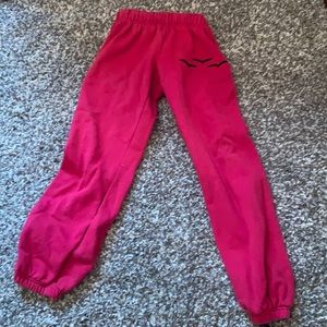 hot pink lazy pants